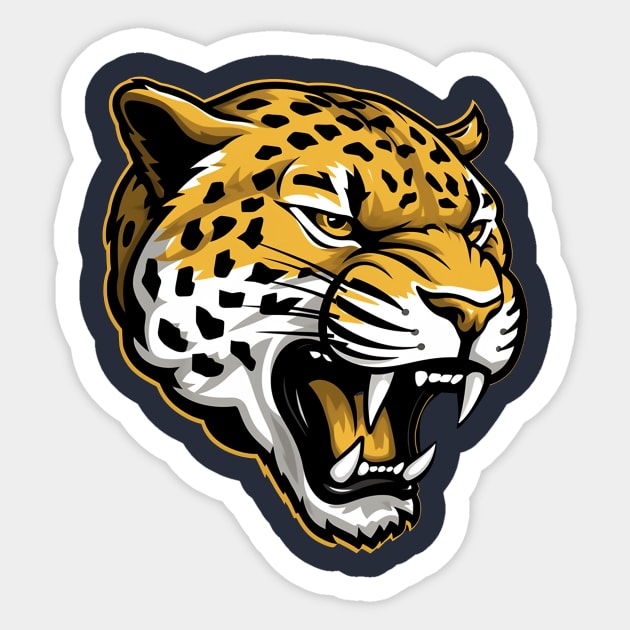 Jaguars Sticker by DavidLoblaw